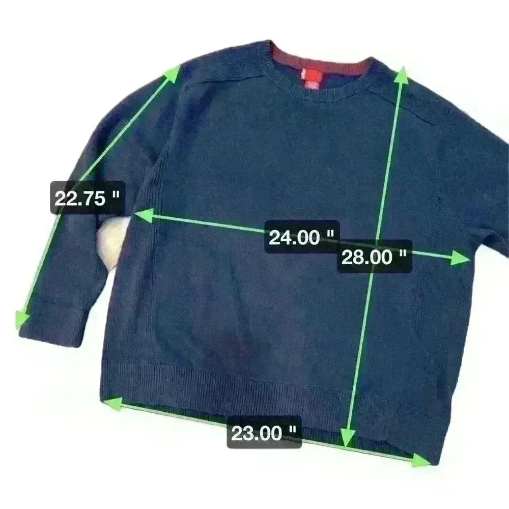 Levi's Men's 100 % Cotton Knit‎ Sweater XXL 2XL Blue